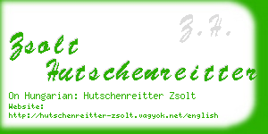 zsolt hutschenreitter business card